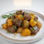 Steak Bites & Garlic Butter Potatoes