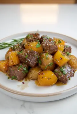 Steak Bites & Garlic Butter Potatoes