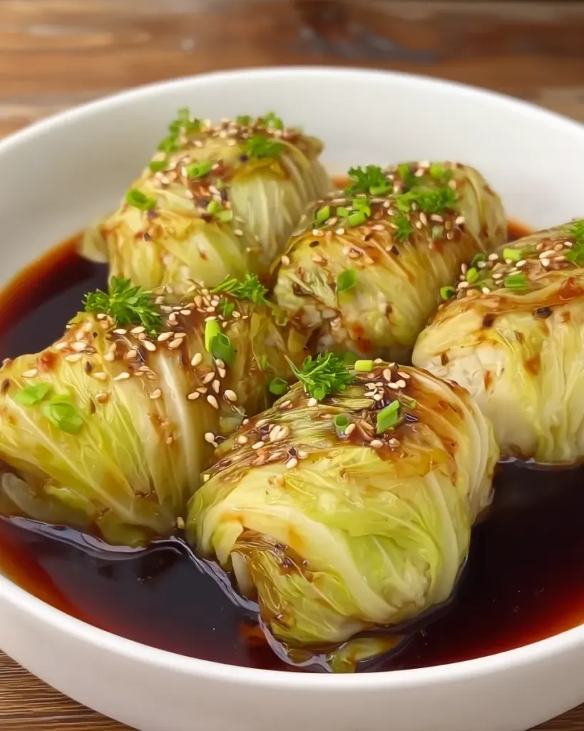 Stuffed Napa Cabbage Rolls