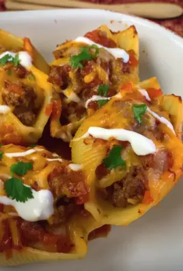 Taco Stuffed Pasta Shells