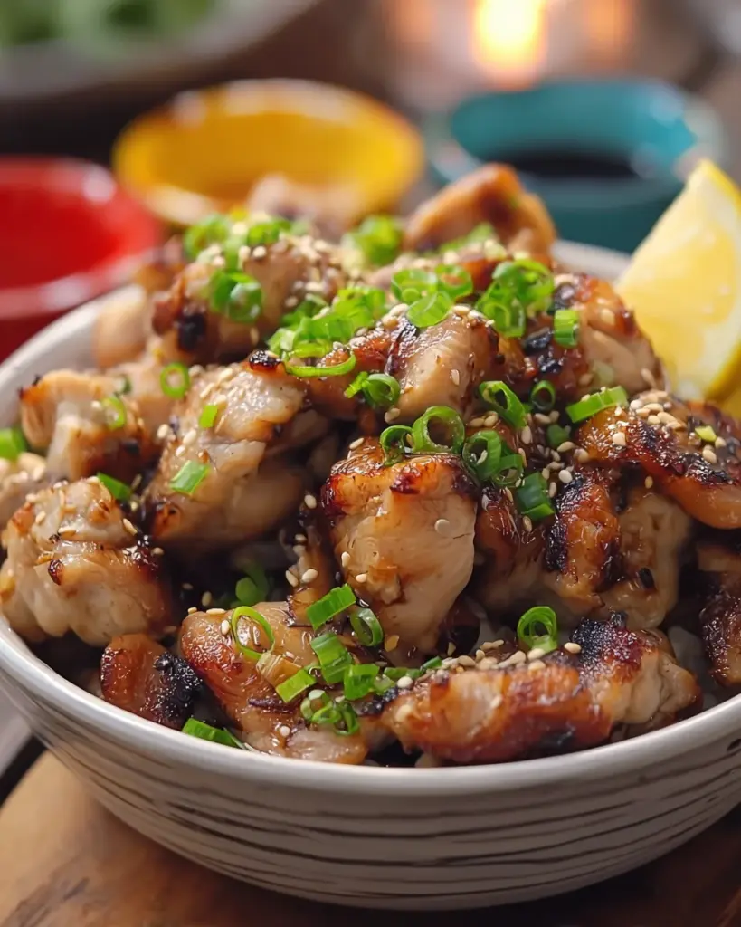 Yakitori-Inspired Salt And Pepper Chicken Bites