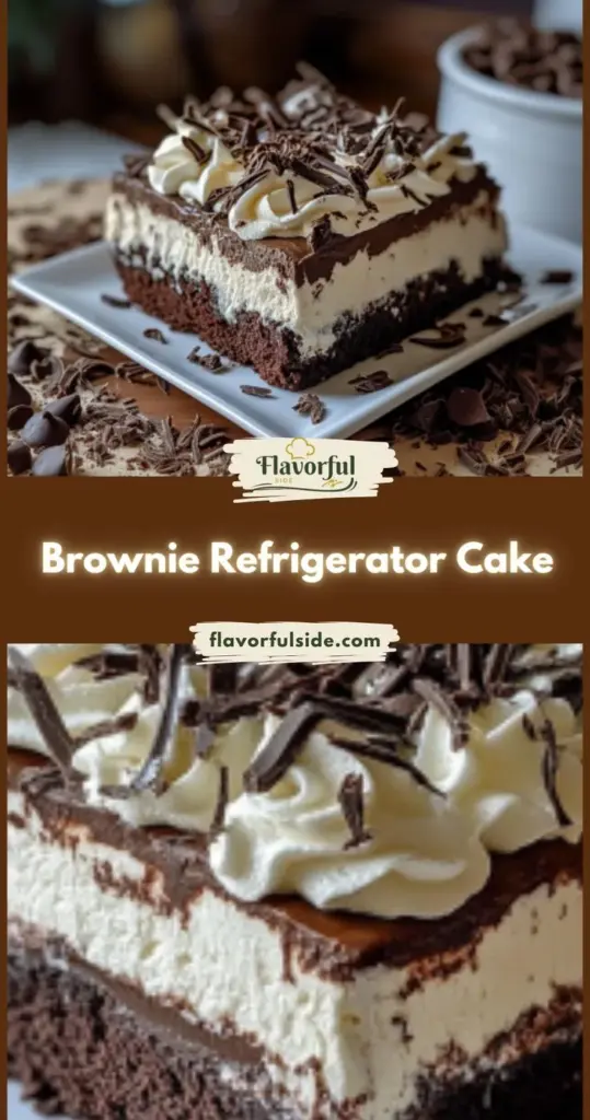 Brownie Refrigerator Cake