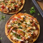 harissa chicken flatbreads