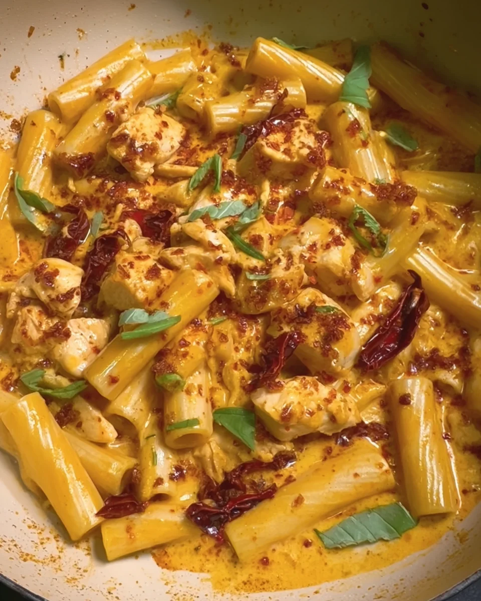 spicy chicken and mozzarella pasta spicy