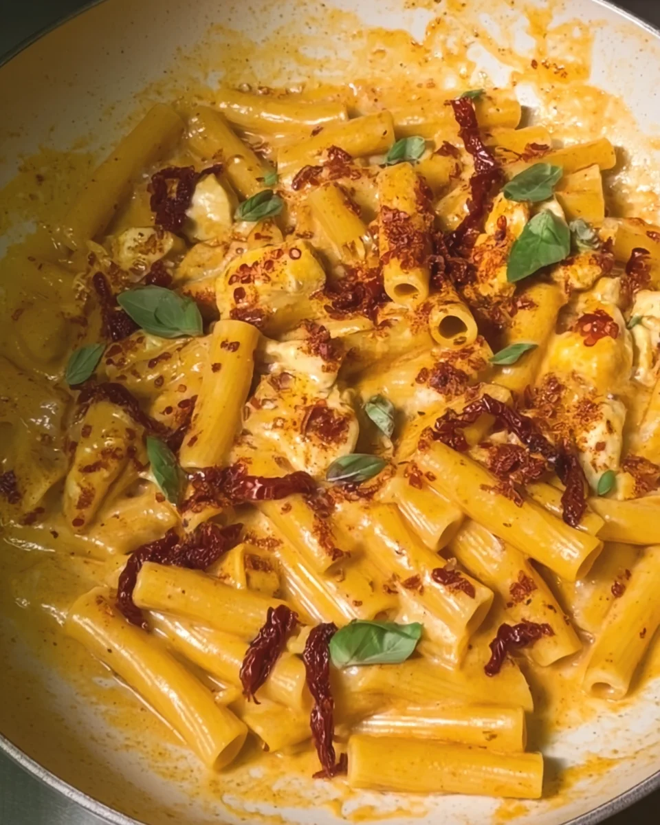 spicy chicken and mozzarella pasta spicy