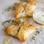 Bow-shaped Feta Phyllo Pastry