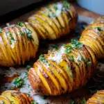 Garlic Herb Hasselback Potatoes
