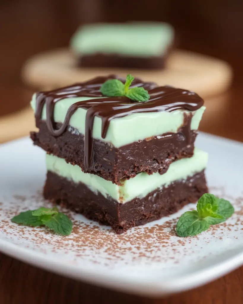 Irish Mint Brownies