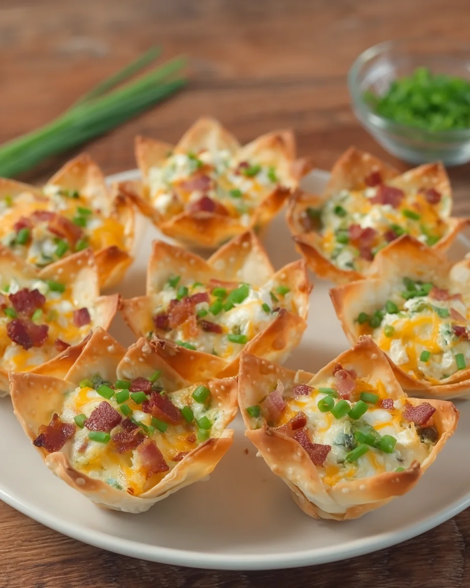 Jalapeno Popper Wonton Cups