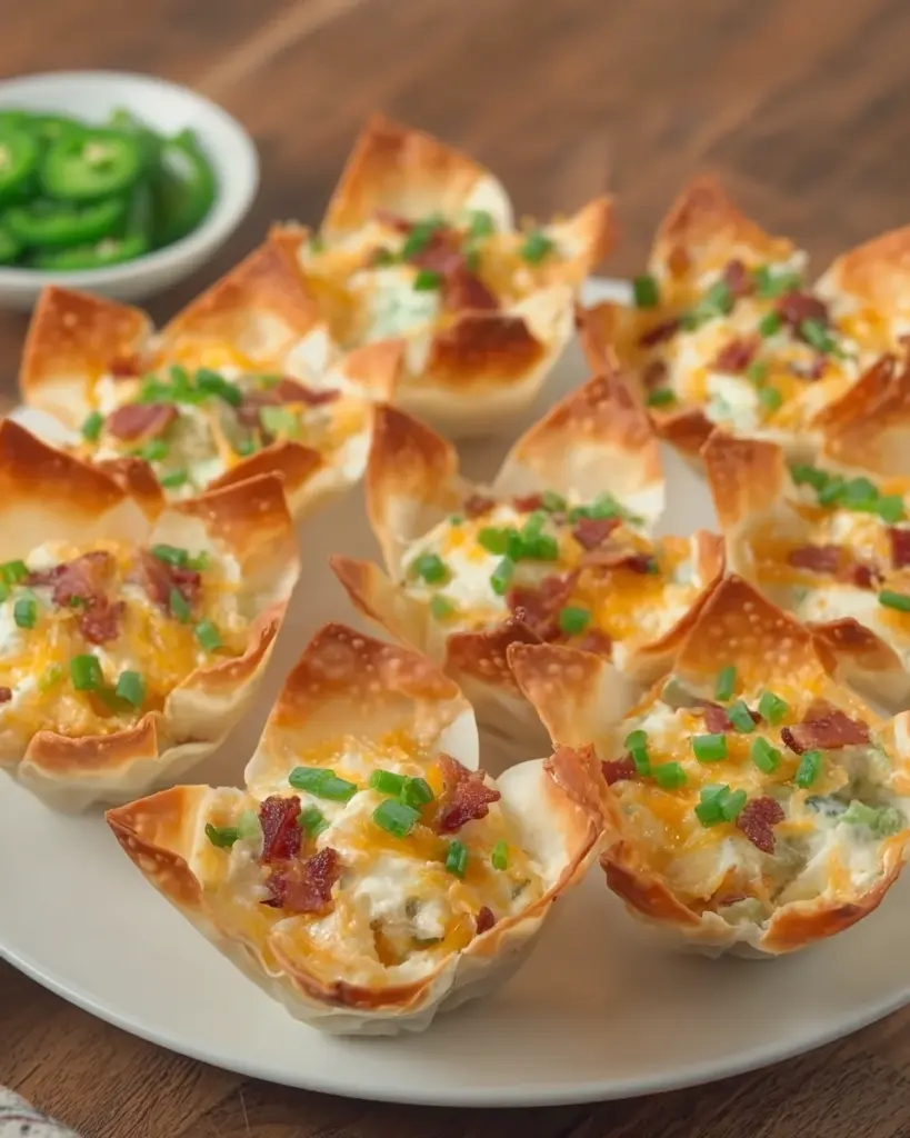 Jalapeno Popper Wonton Cups