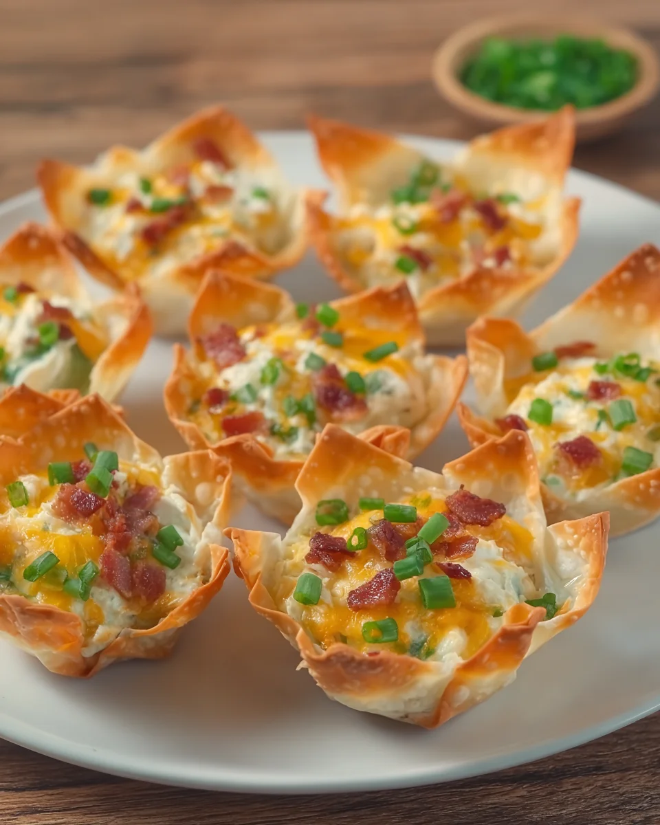Jalapeno Popper Wonton Cups
