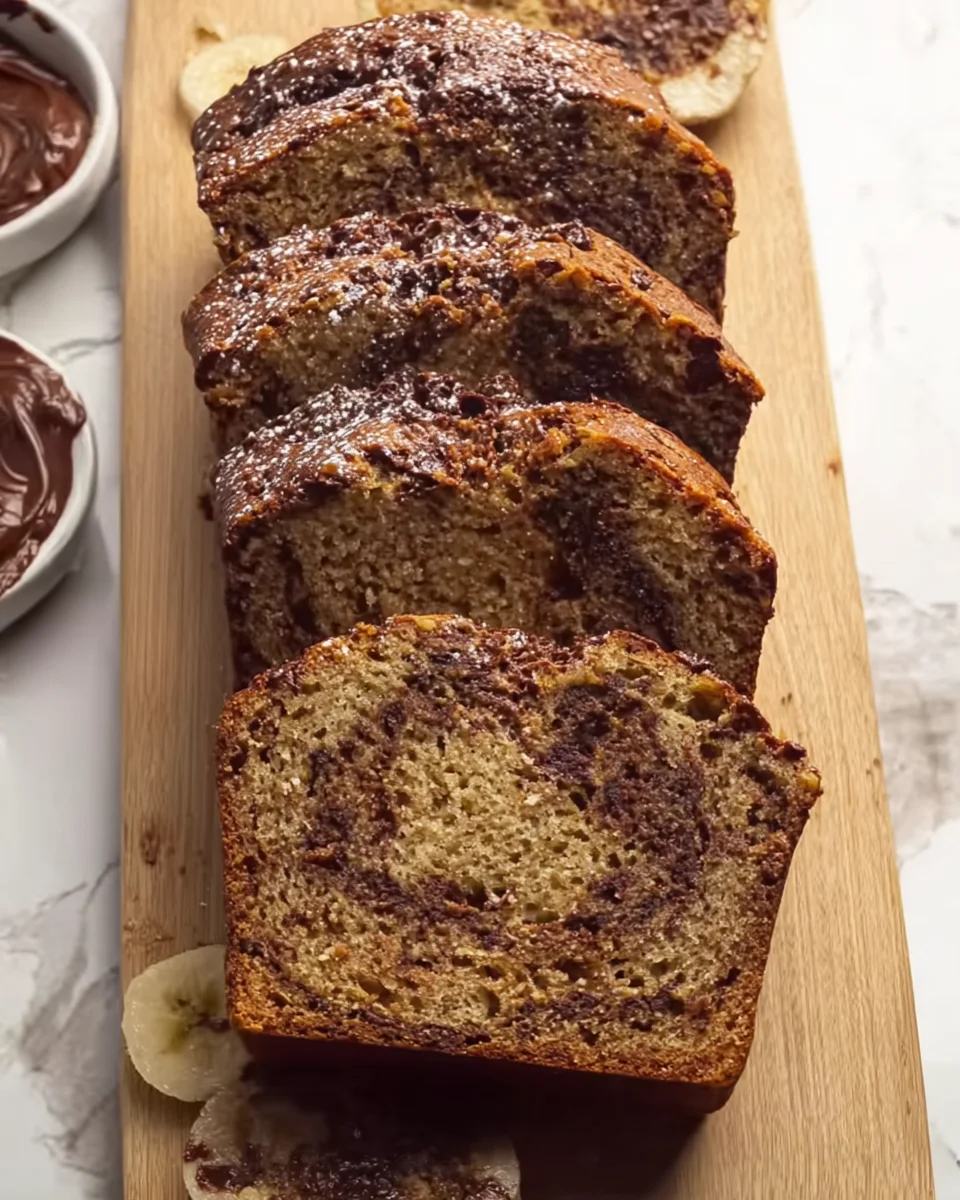 Nutella Swirled Banana Bread Nutella