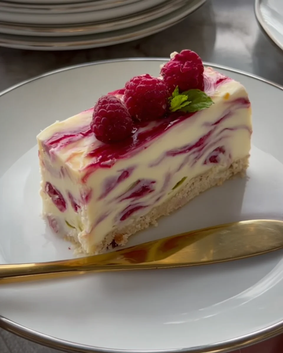 Raspberry cheesecake (no bake) Raspberry