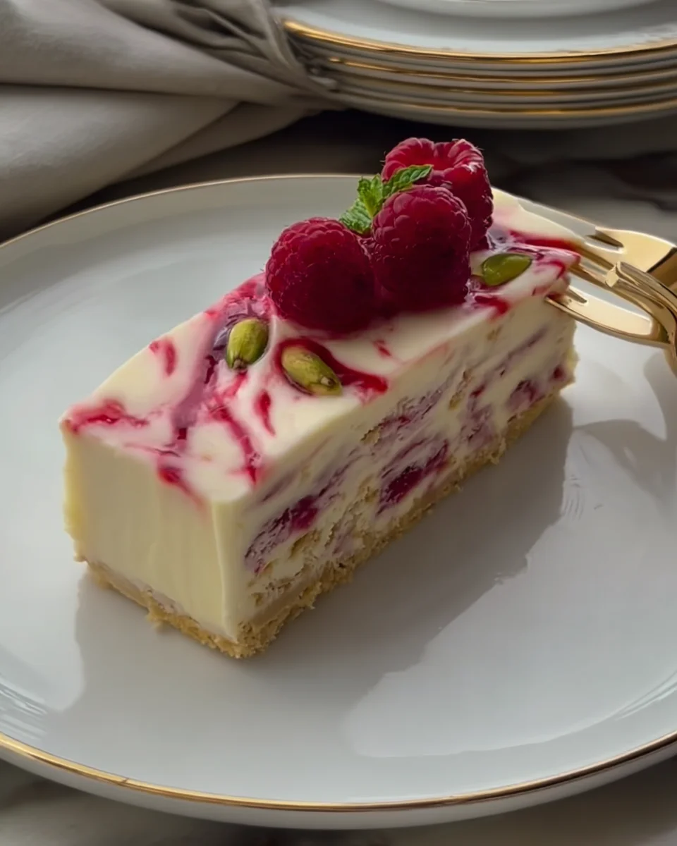 Raspberry cheesecake (no bake) Raspberry