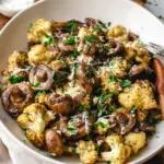 Sauteed Mushrooms and Cauliflower Crumbles