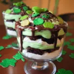 St. Patrick's Day Brownie Trifle