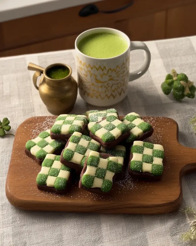 St. Patrick's Day Checkerboard Cookies