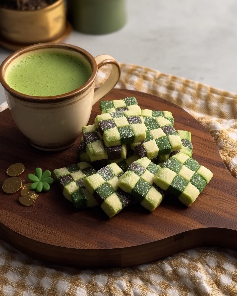 St. Patrick's Day Checkerboard Cookies St.