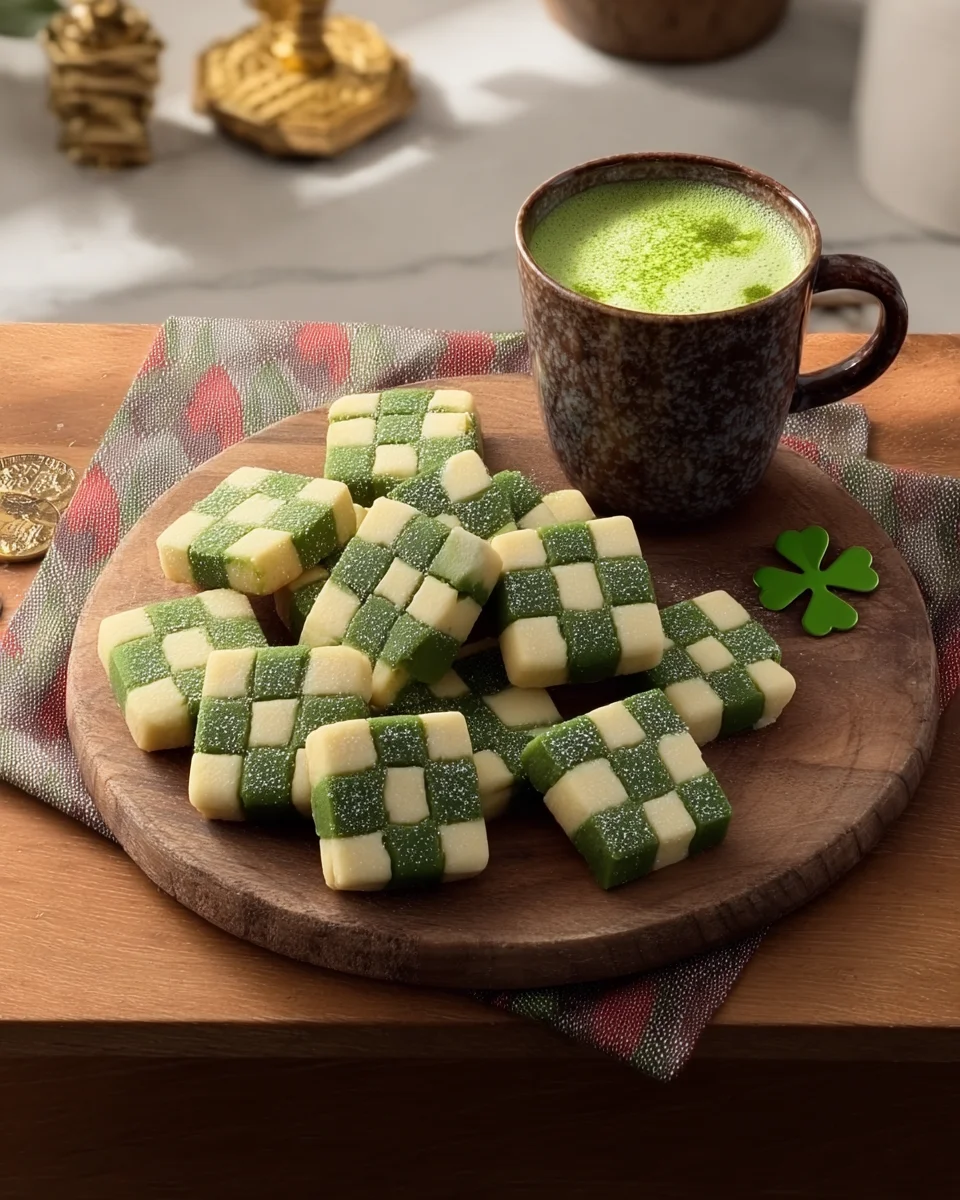 St. Patrick's Day Checkerboard Cookies St.
