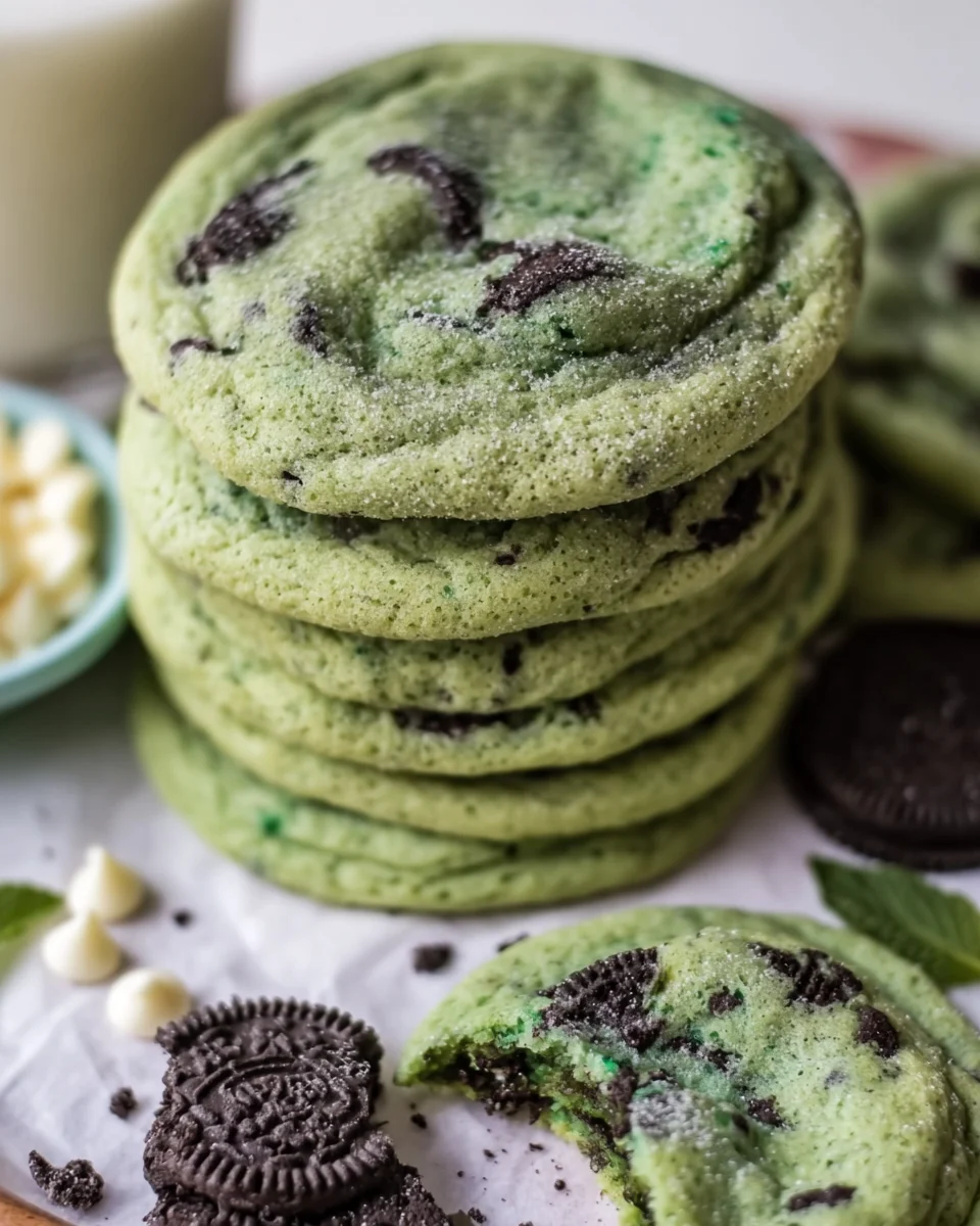 St. Patrick's Day Chewy & Soft Oreo Shamrock Shake Cookies St.