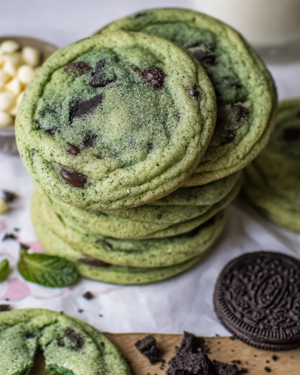 St. Patrick's Day Chewy & Soft Oreo Shamrock Shake Cookies St.