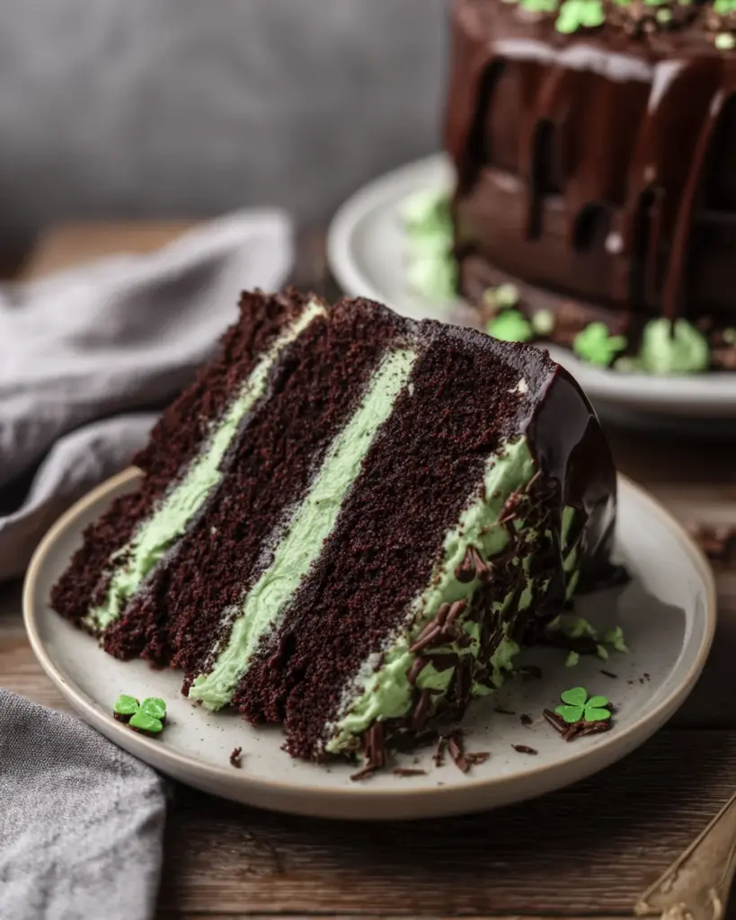 St. Patrick’s Day Chocolate Mint Cake