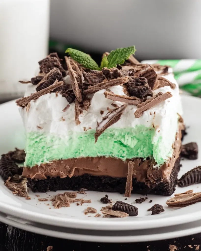 St. Patrick’s Day Mint Chocolate Lasagna