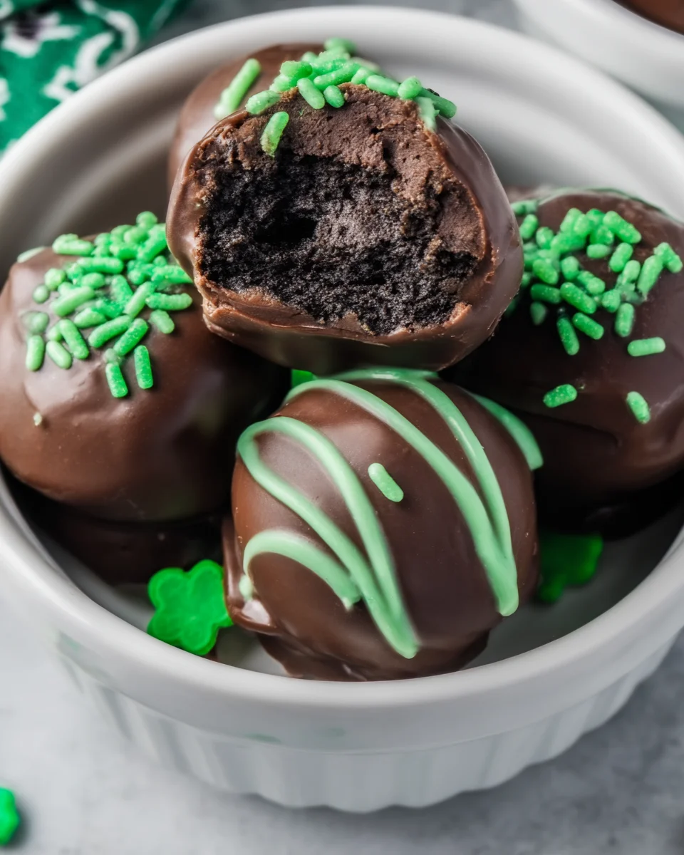 St. Patrick’s Day Mint Oreo Balls St.