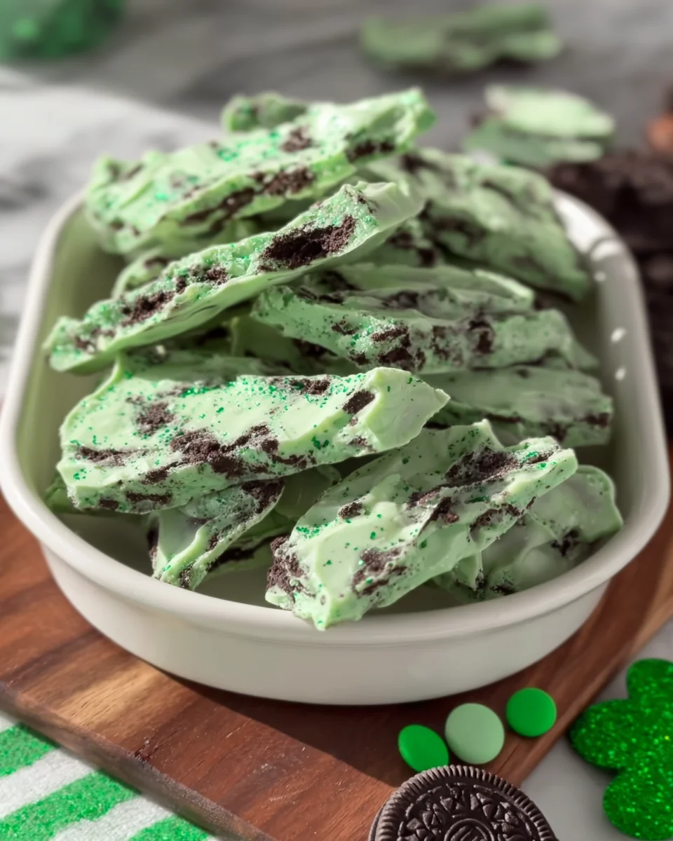 St. Patrick's Day Mint Oreo Bark