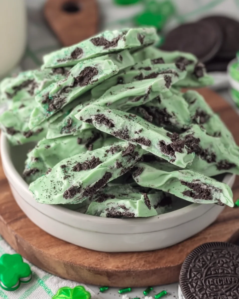 St. Patrick's Day Mint Oreo Bark St.