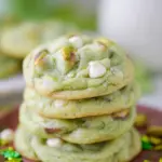 St. Patrick's Day Soft and Chewy Pistachio Pudding Cookies
