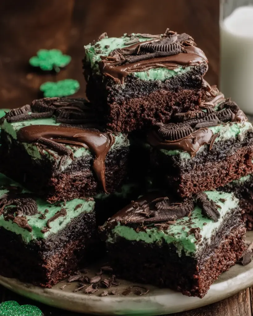 St. Patrick’s Day Ultimate Mint Brownies
