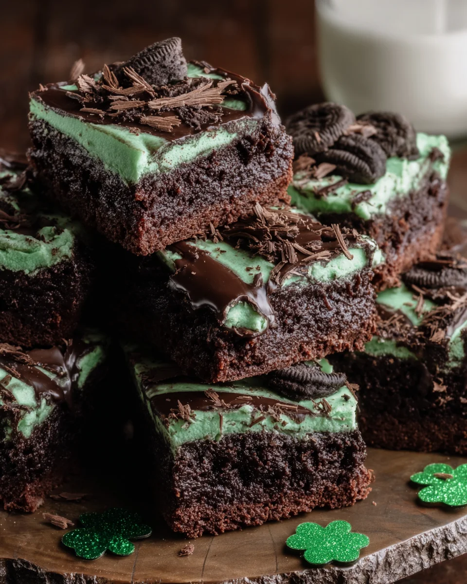 St. Patrick’s Day Ultimate Mint Brownies St.