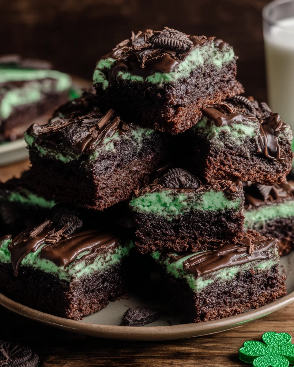 St. Patrick’s Day Ultimate Mint Brownies St.