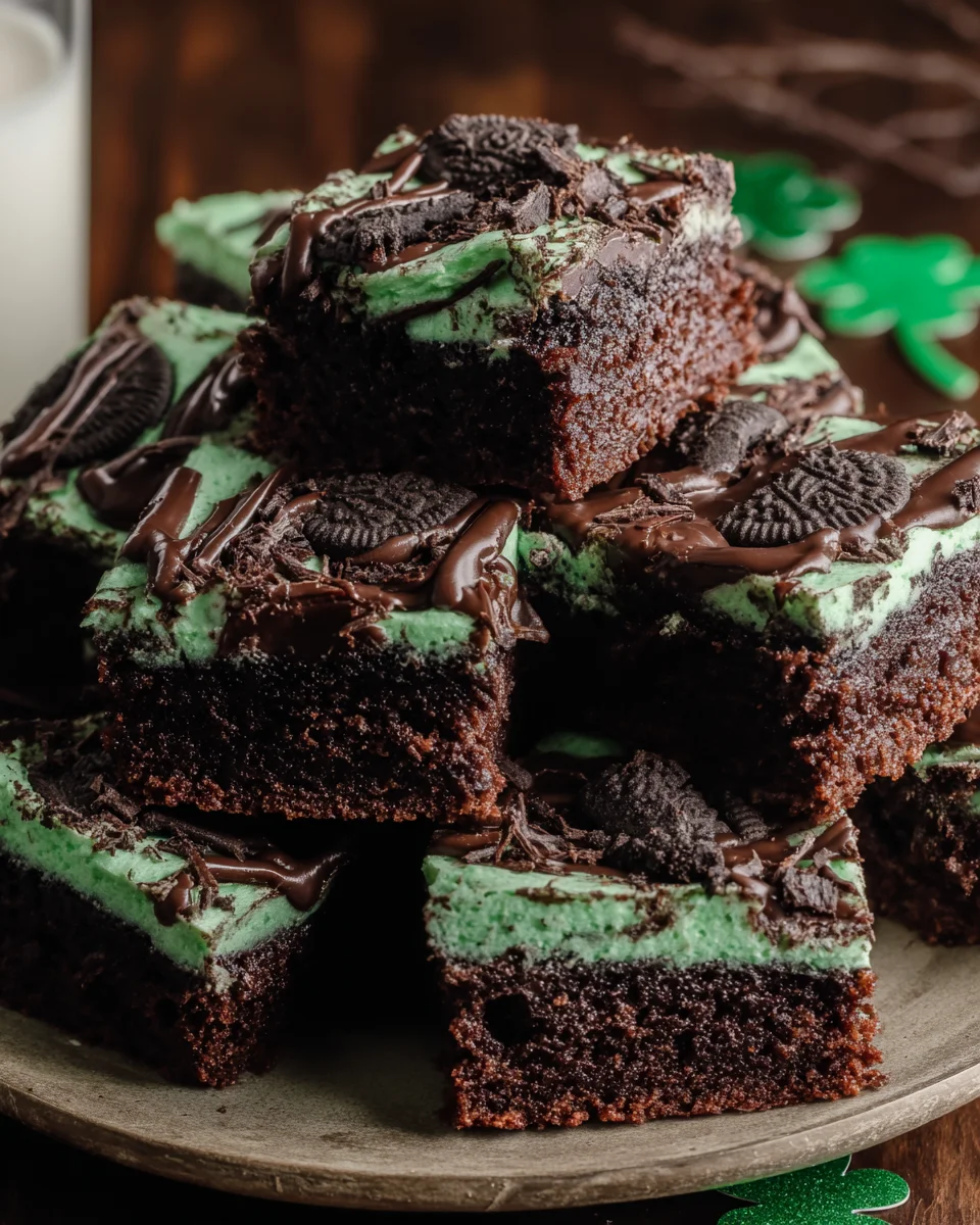St. Patrick’s Day Ultimate Mint Brownies St.