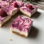 Vegan Raspberry Cheesecake Bars