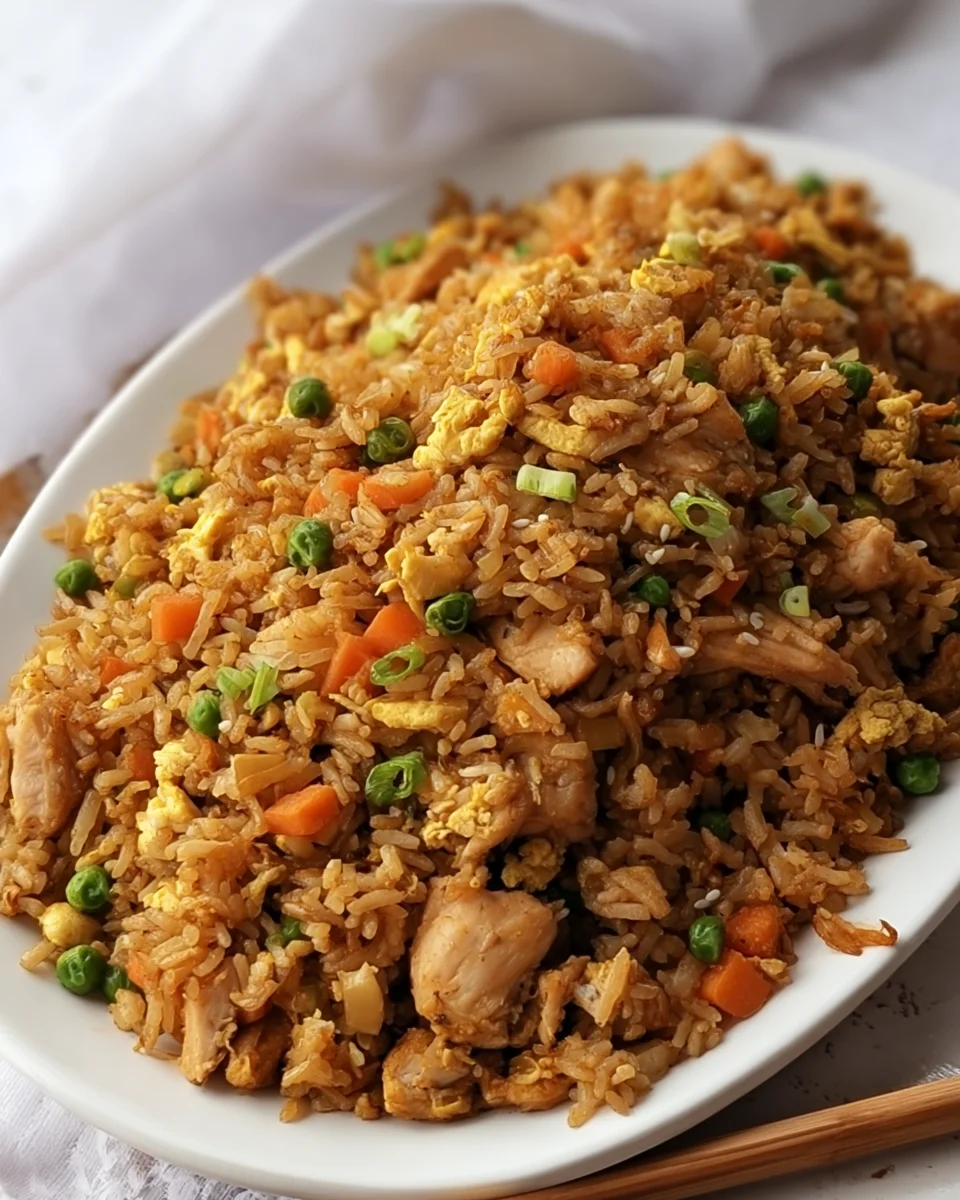 30-min. Restaurant Style Chicken Fried Rice - Quick & Delicious!