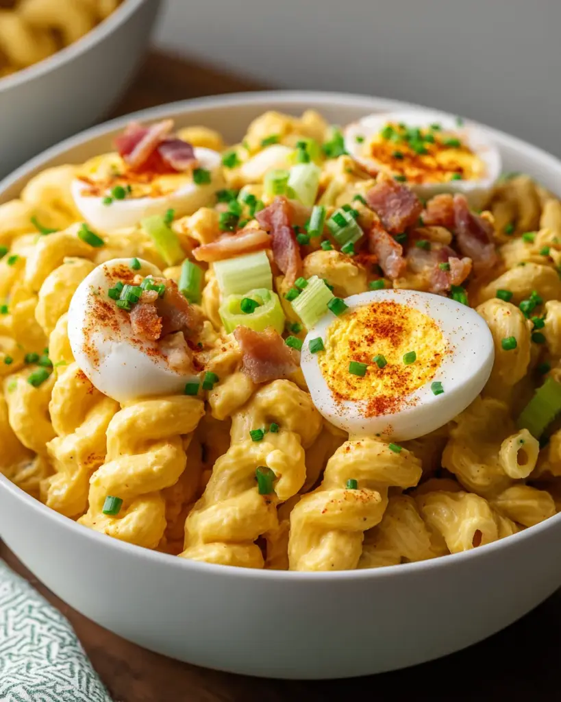Bacon Deviled Egg Pasta Salad