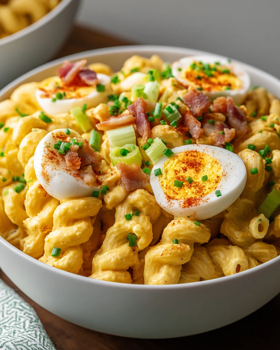 Bacon Deviled Egg Pasta Salad