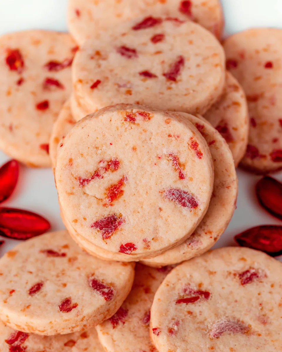 Cherry Almond Shortbread Cookies Cherry