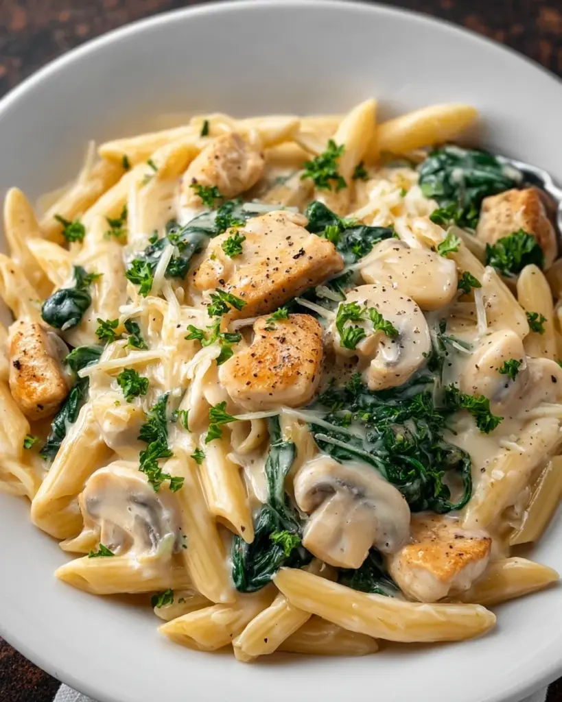 Chicken Alfredo Spinach Pasta