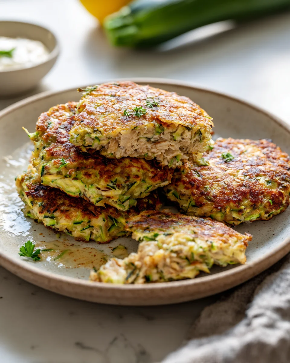 Chicken Zucchini Fritters Chicken