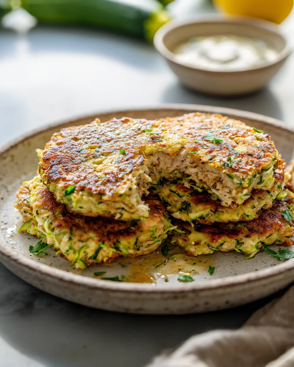 Chicken Zucchini Fritters Chicken