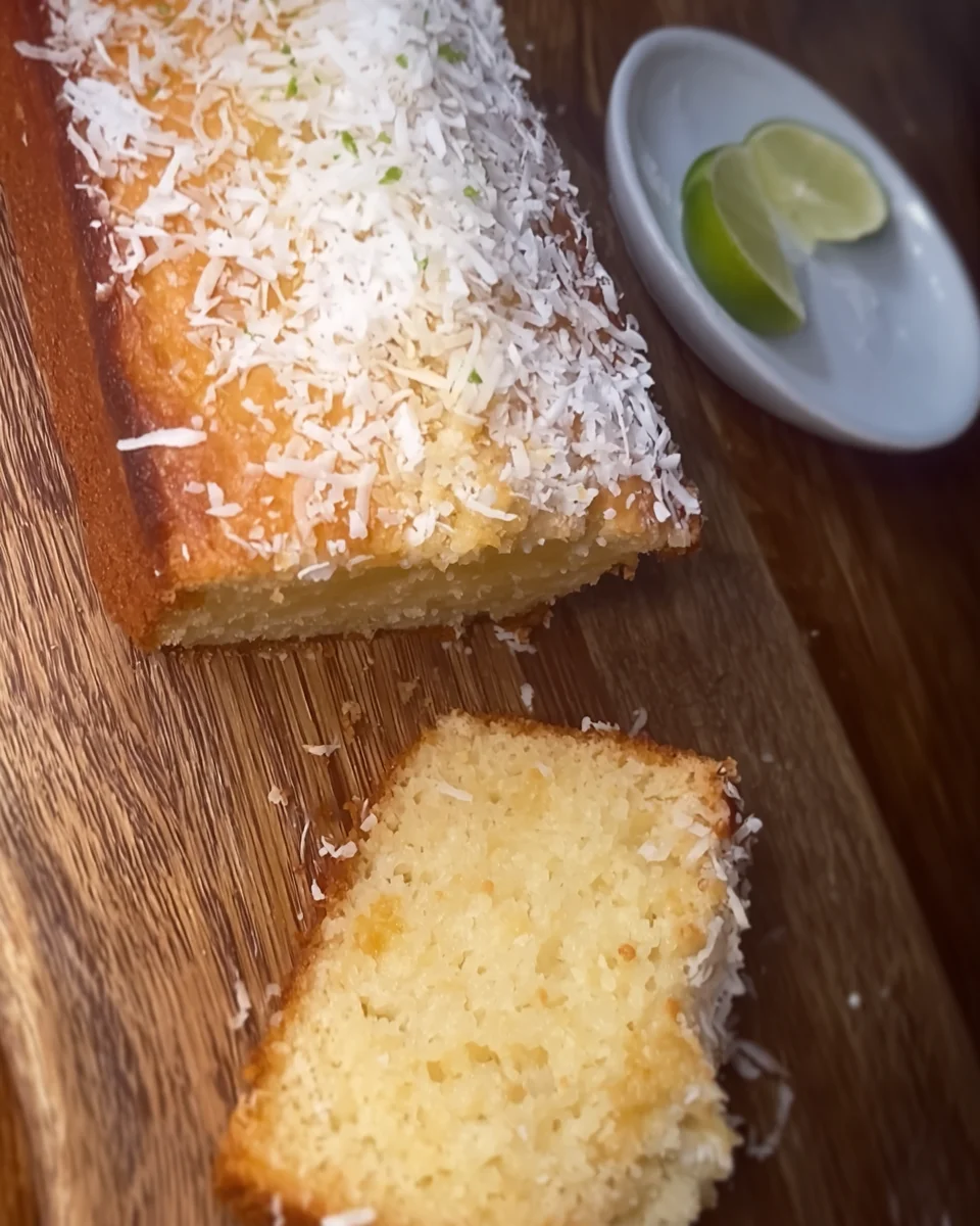 Coconut Lime Loaf Cake