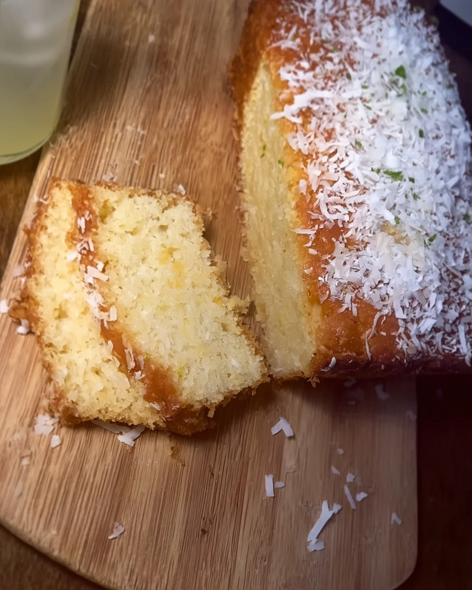 Coconut Lime Loaf Cake