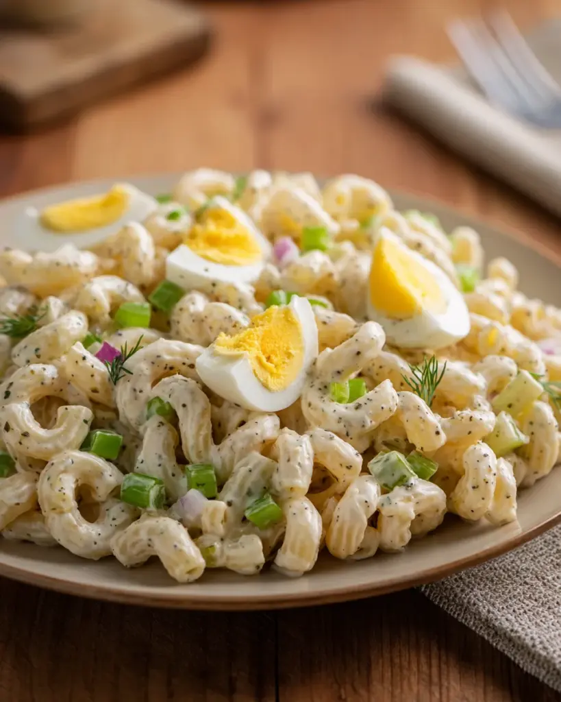 Creamy Ranch Egg Macaroni Salad