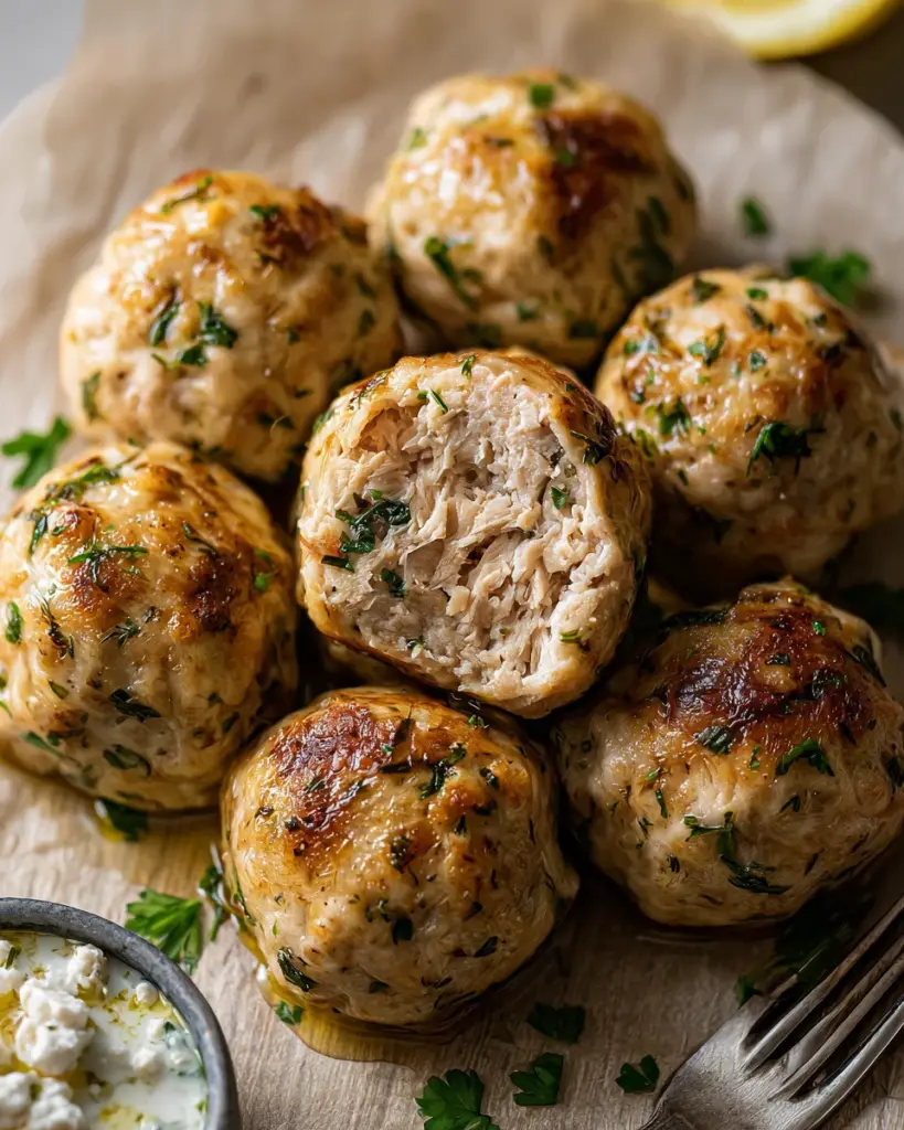 Greek Chicken Meatballs