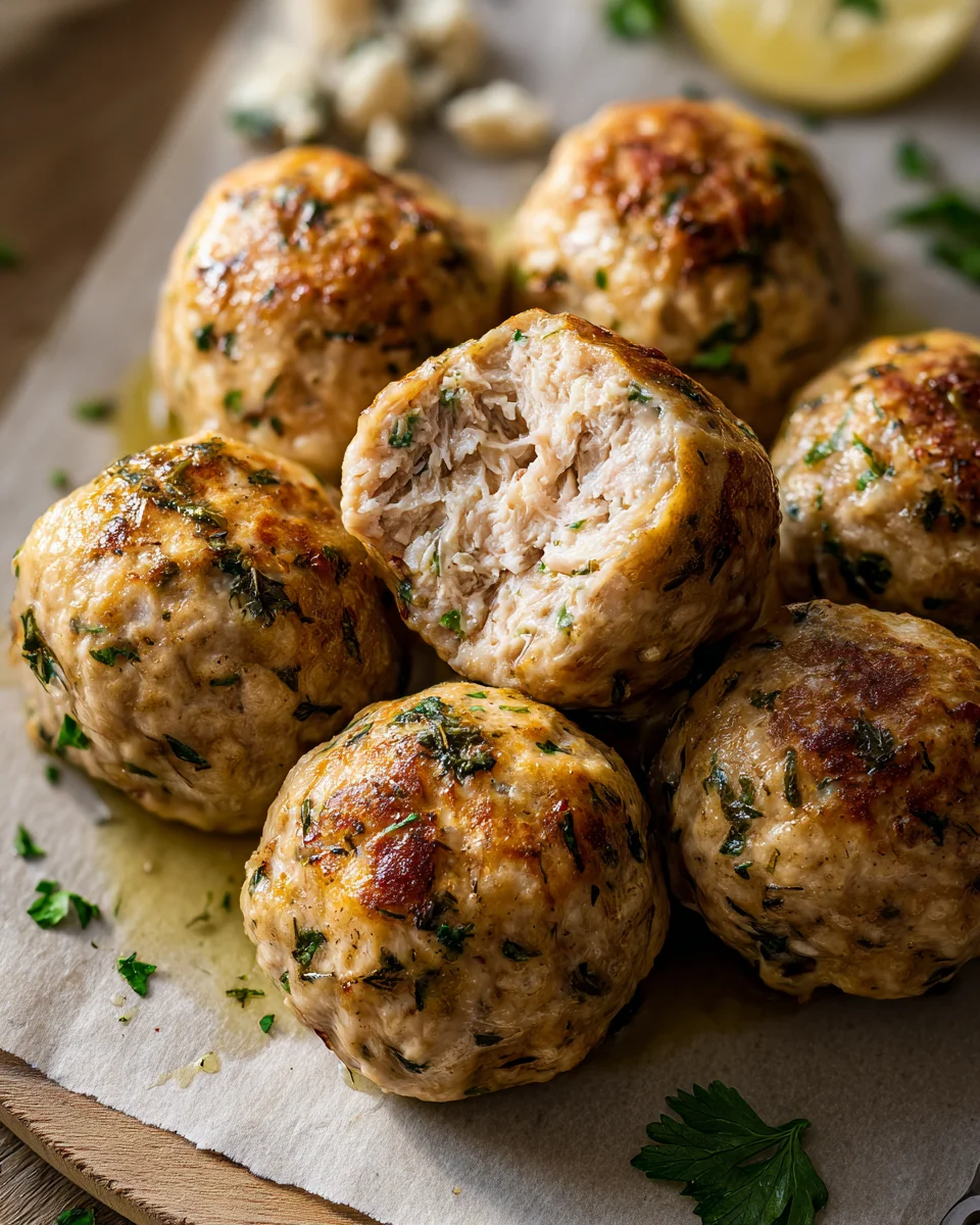 Greek Chicken Meatballs Greek
