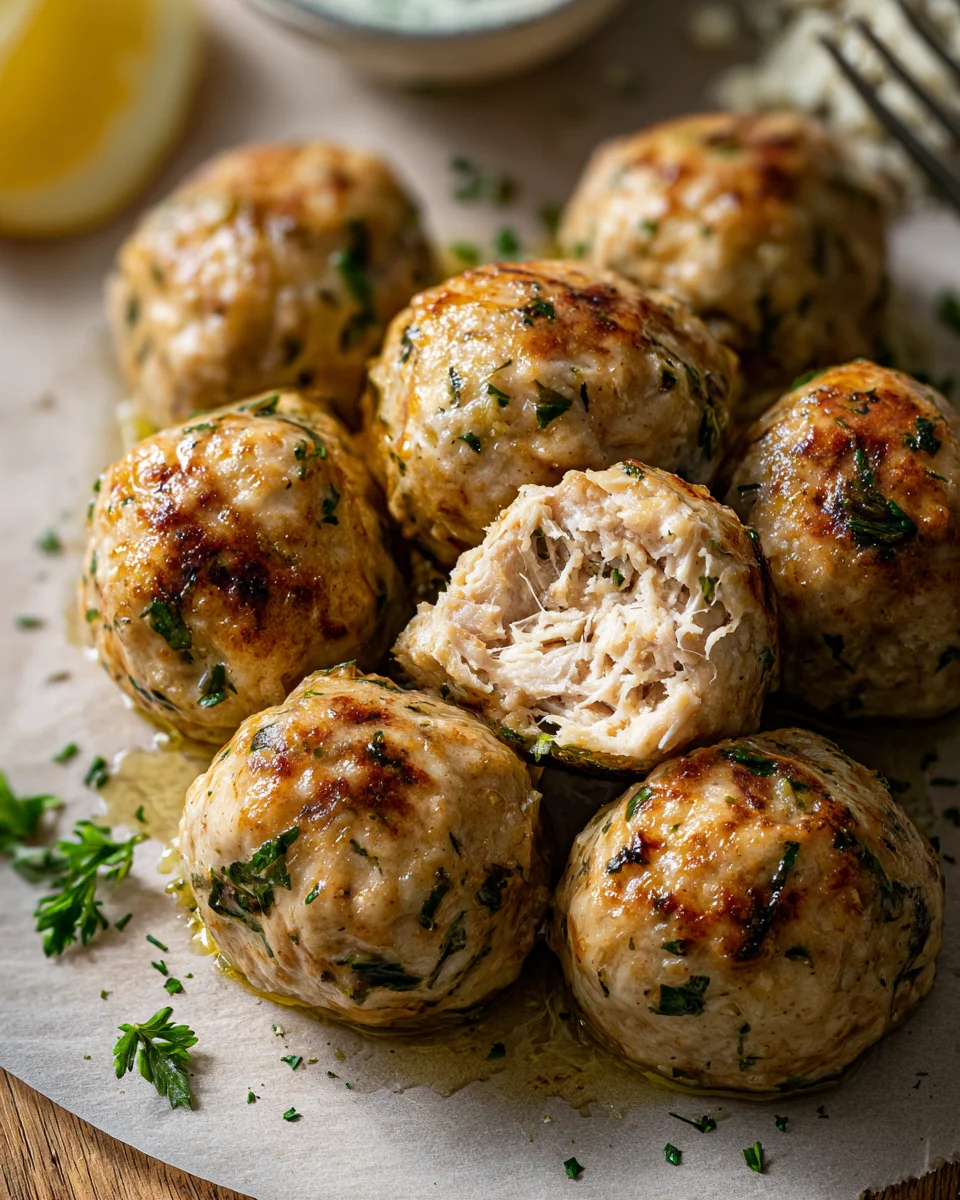 Greek Chicken Meatballs Greek