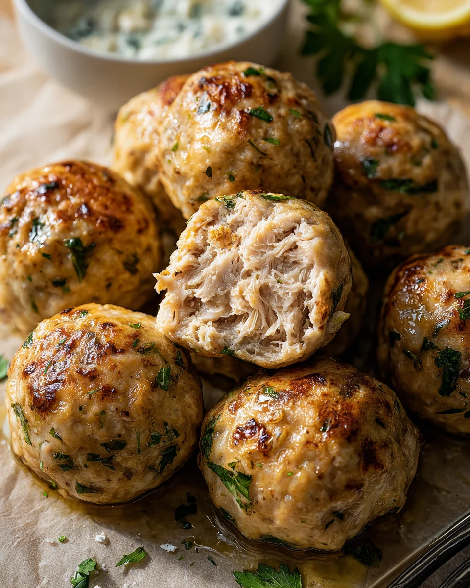 Greek Chicken Meatballs Greek